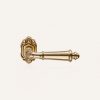 Aisha Lever on long backplate - French Gold, Lever Latch (plain)